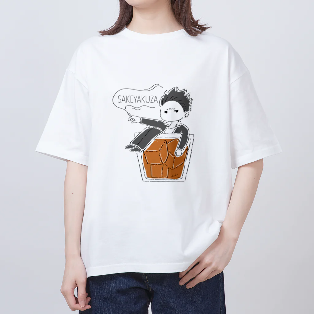 ばろうずの酒ヤクザ Oversized T-Shirt