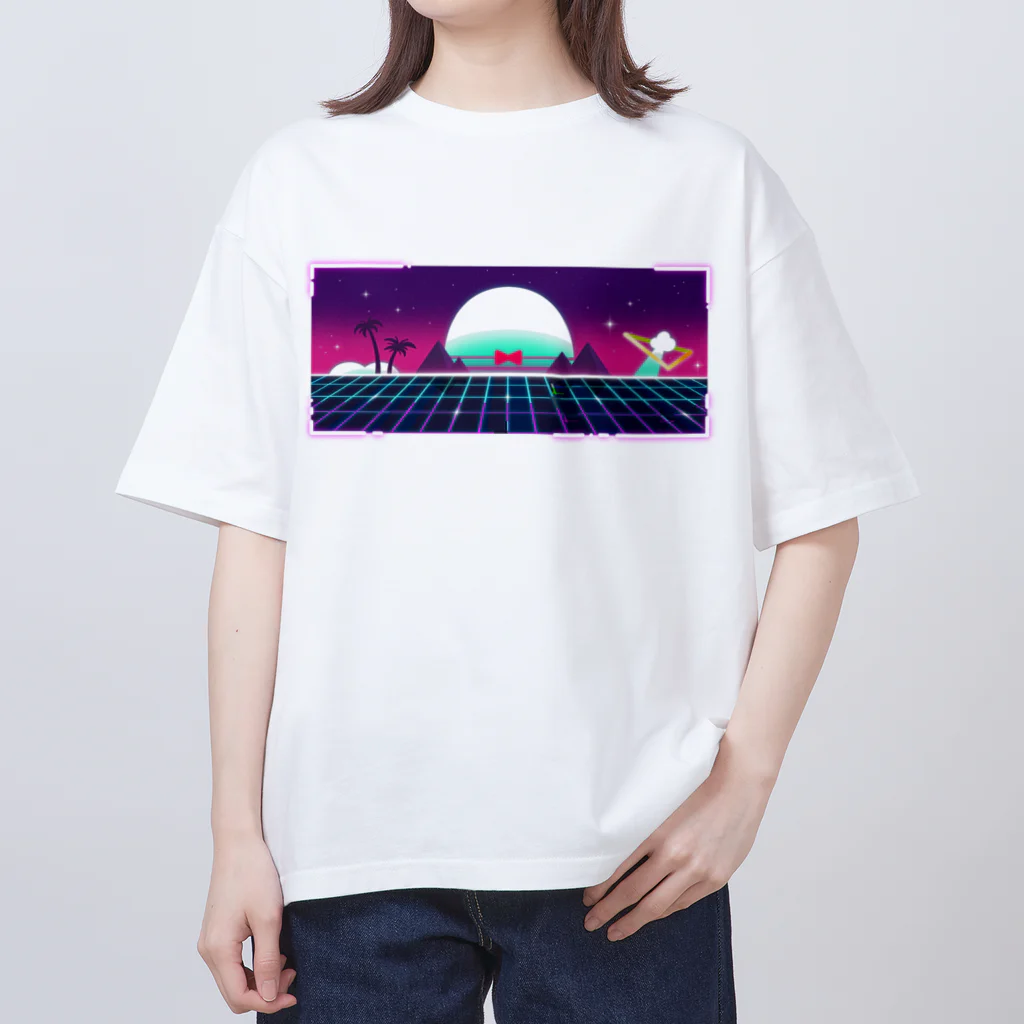 いちぼ君のお店のICHIBO-SynthWave Oversized T-Shirt