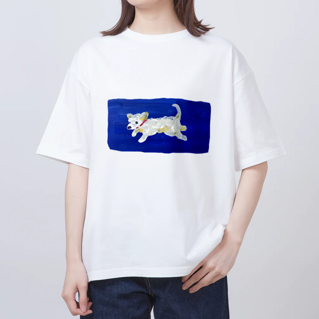 ﾃﾞﾗｳｪｱの絵の具の愛犬 Oversized T-Shirt