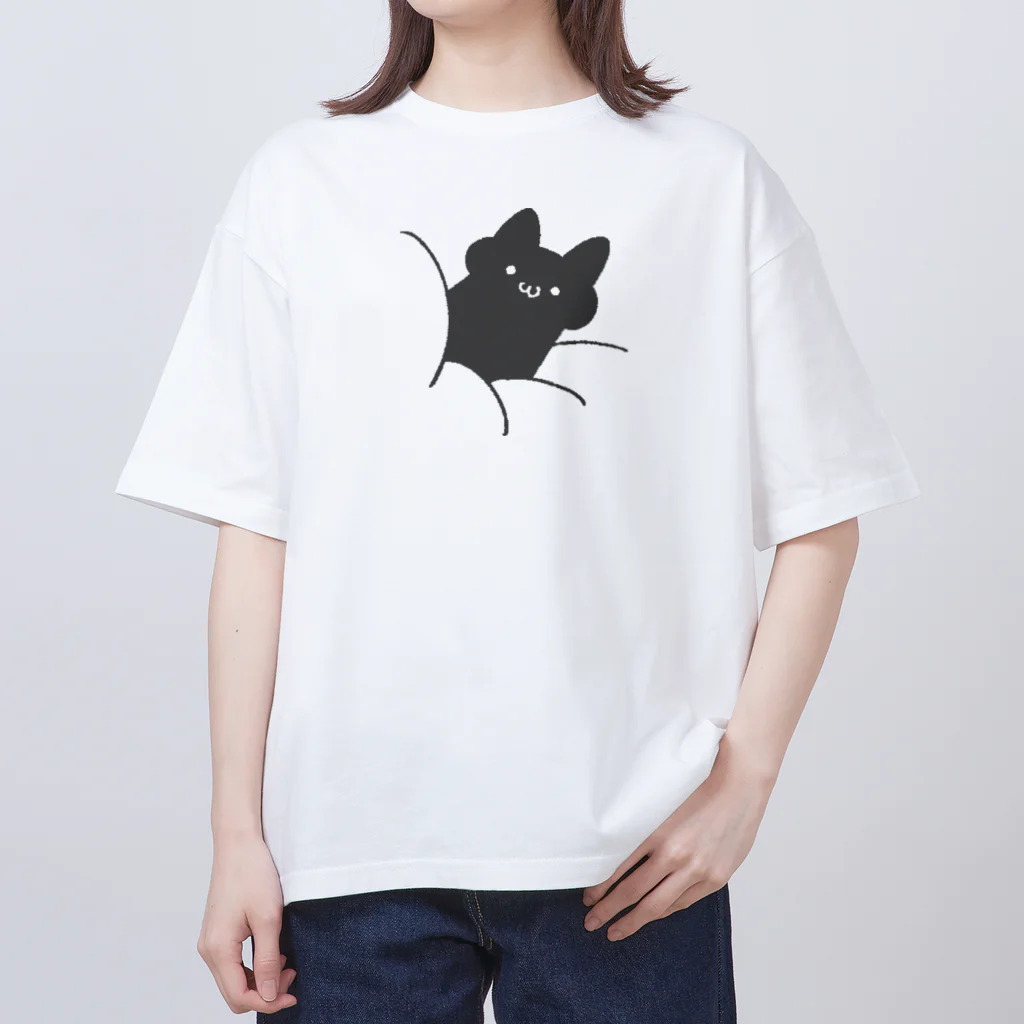 星川屋さんのささった猫 オーバーサイズTシャツ