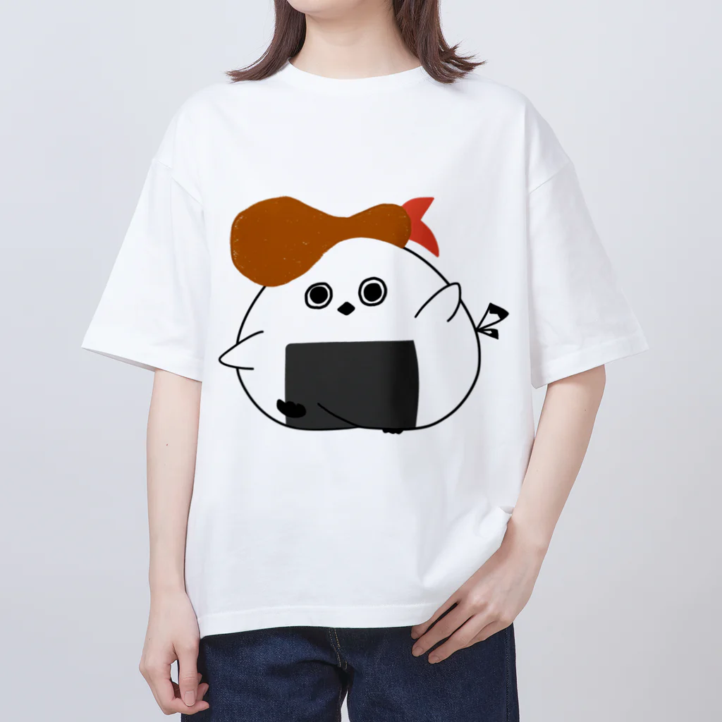 きままなイラストのトリーぜんとおにぎり🍤🍙 Oversized T-Shirt