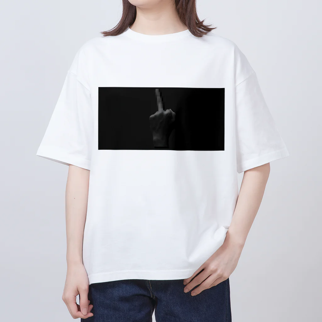 J.Boy’s STOREのThe Finger（Gray） オーバーサイズTシャツ