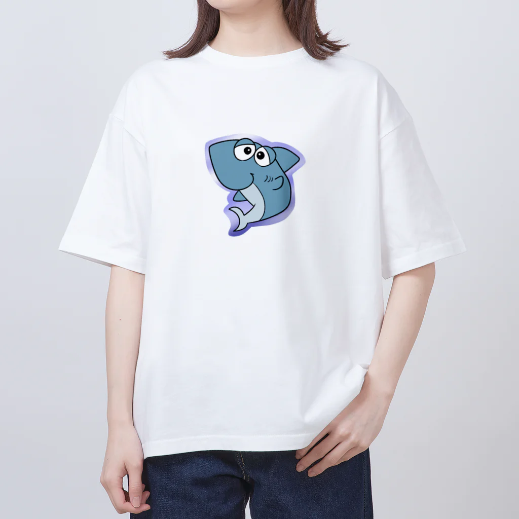 ゆるゆるどうぶつのサメくん オーバーサイズTシャツ