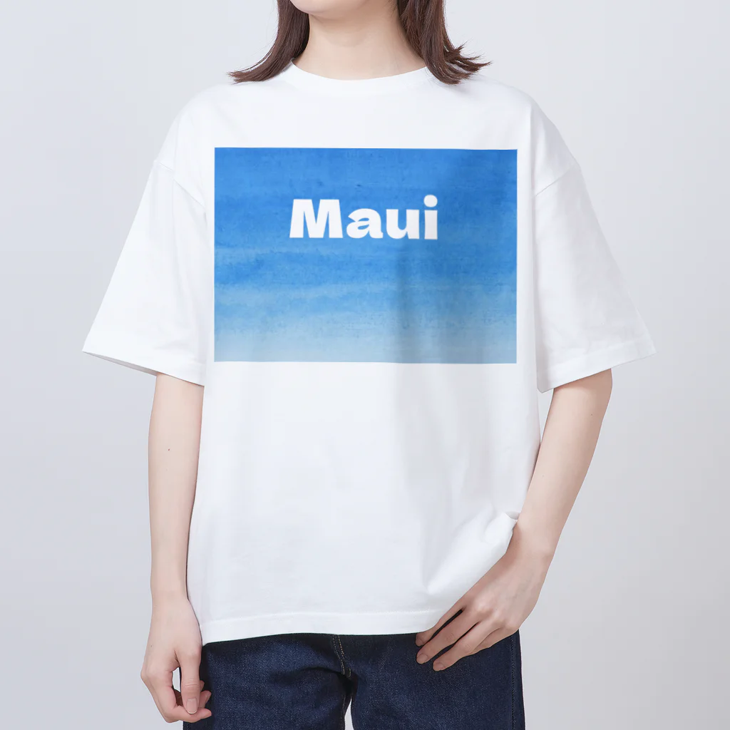 AllBlue-13-のMaui グッズ Oversized T-Shirt