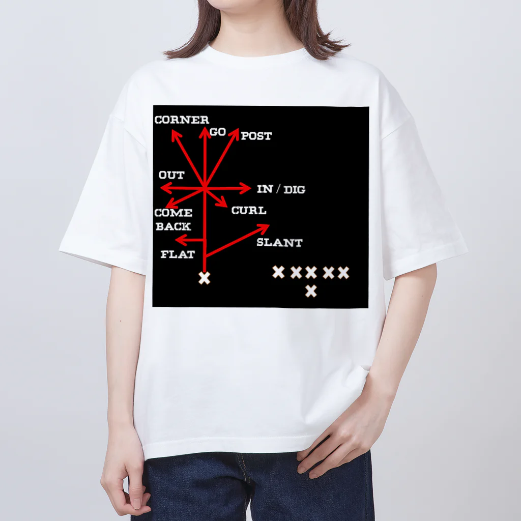 AAアメフトのRoute Tree Oversized T-Shirt