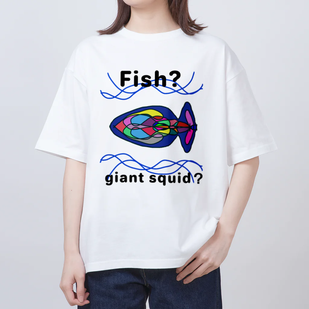 Future Starry Skyのfish?giant squid? Oversized T-Shirt