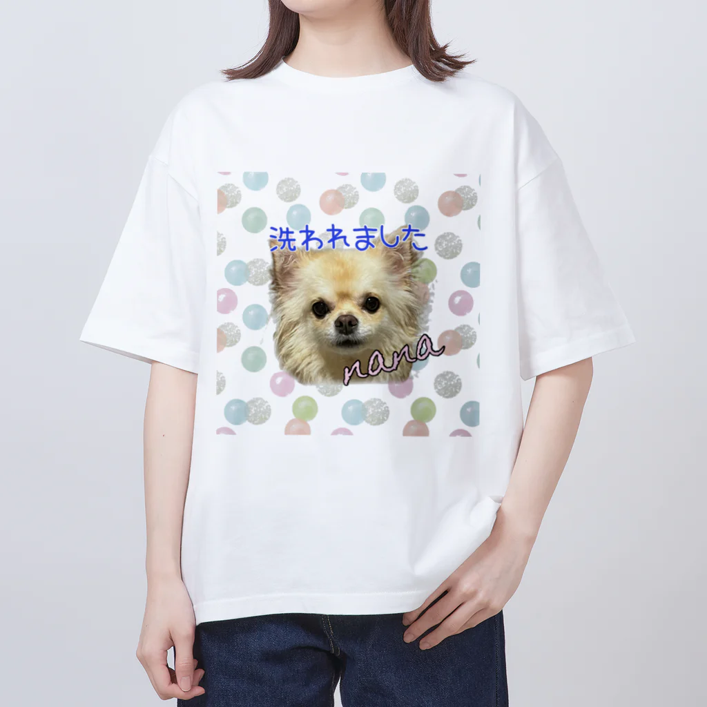 ちわわ〜ずのシャンプーななさん オーバーサイズTシャツ