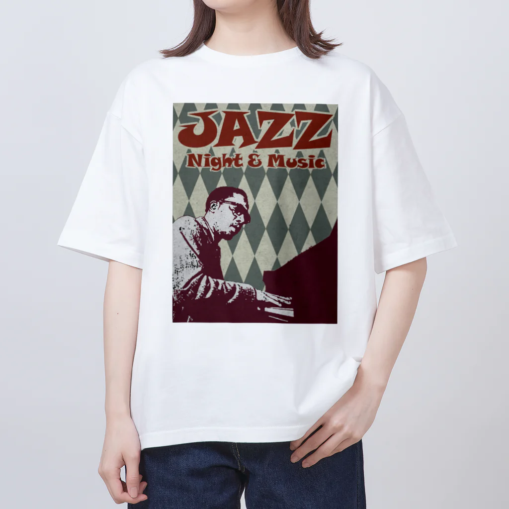 Hungry FreaksのJAZZ: Night & Music Oversized T-Shirt