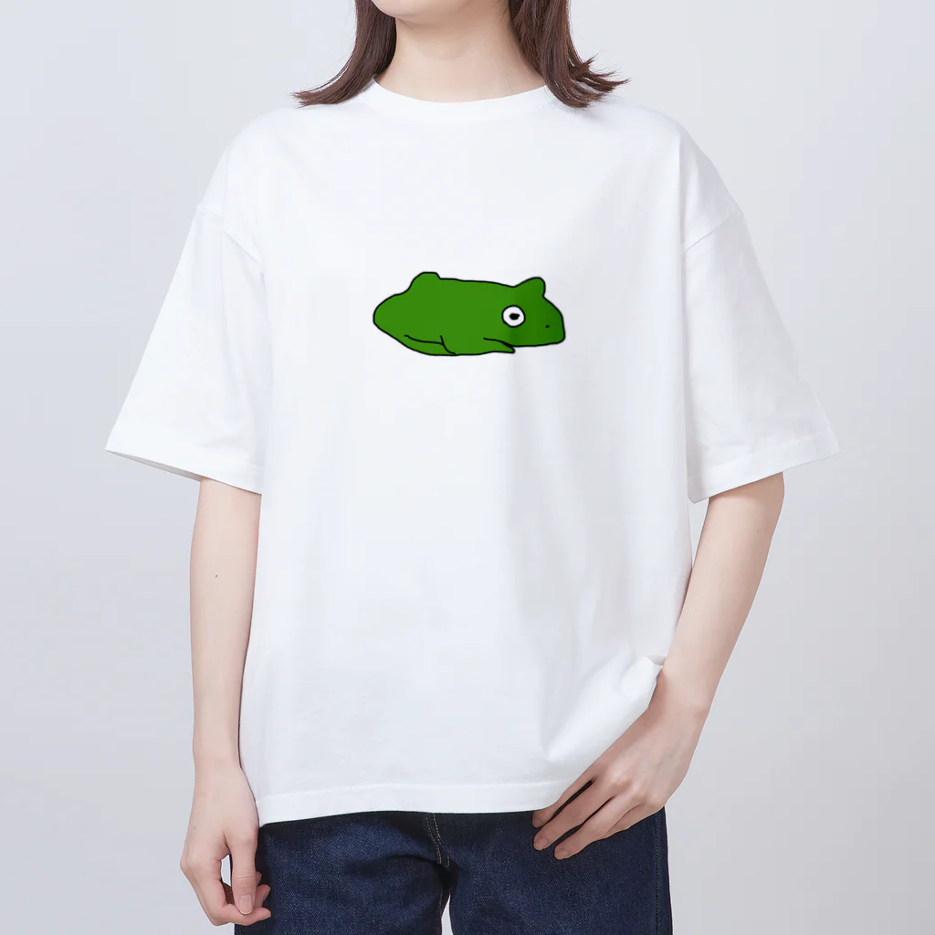 いきものや のの(本館)の【前後】カエルの集い【特別編】 オーバーサイズTシャツ