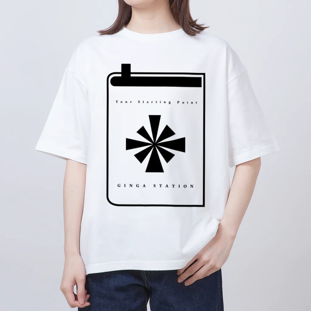 銀河ステイションの銀河ステイション公式ロゴアイテム Oversized T-Shirt