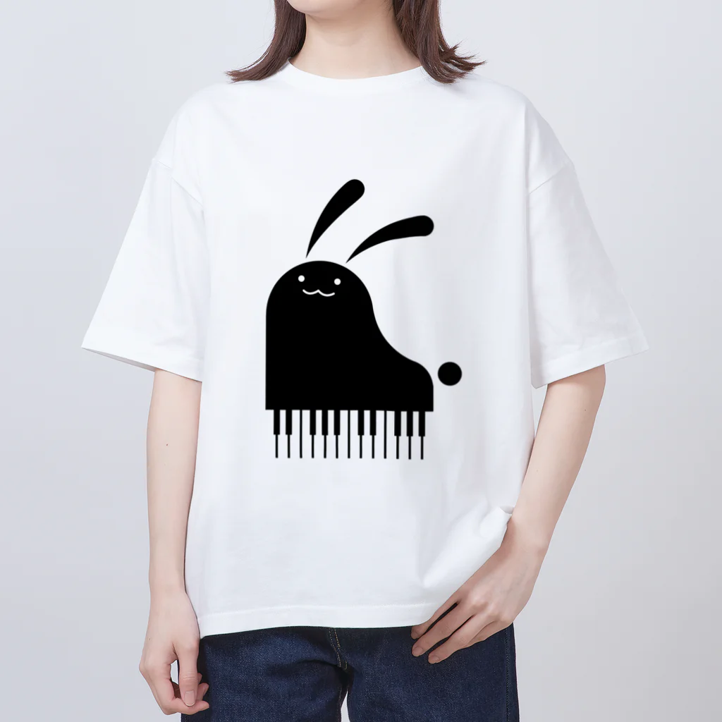 幸うさ.comのピアノ Oversized T-Shirt