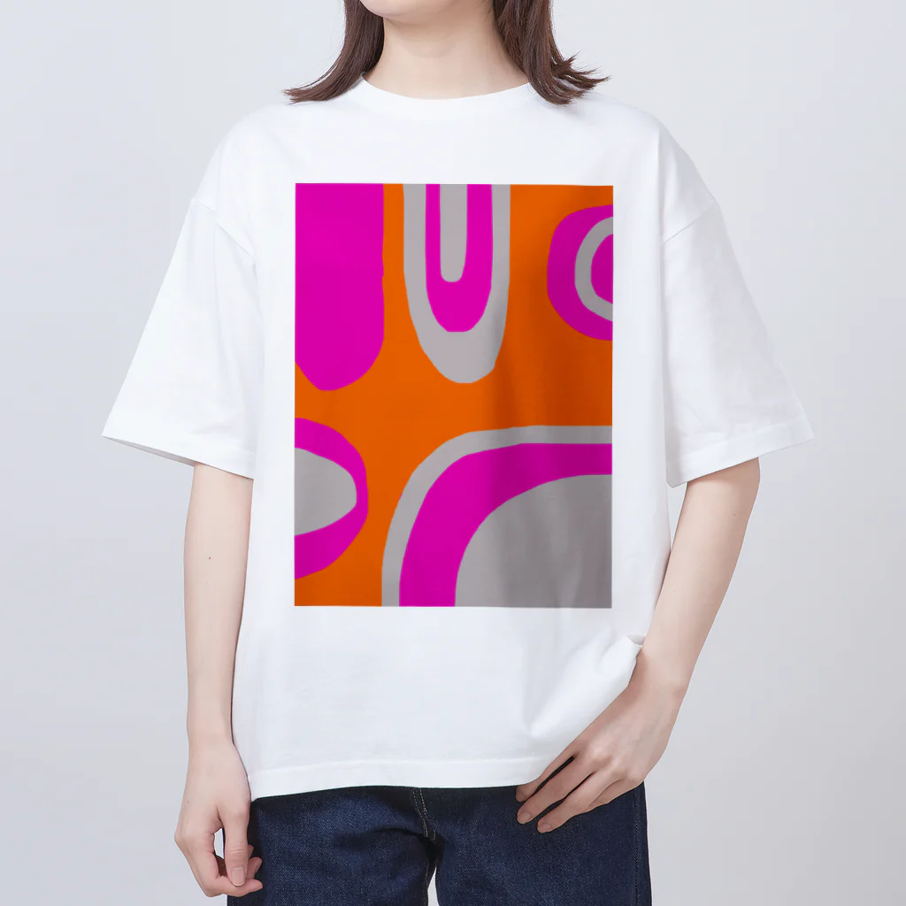 yumのオレンジピンク Oversized T-Shirt