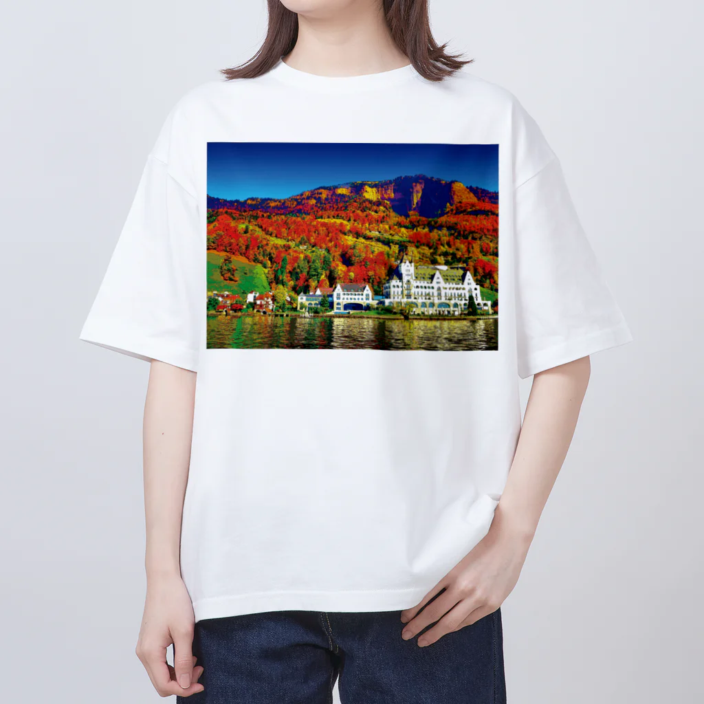 GALLERY misutawoのスイス 秋のヴィッツナウ Oversized T-Shirt