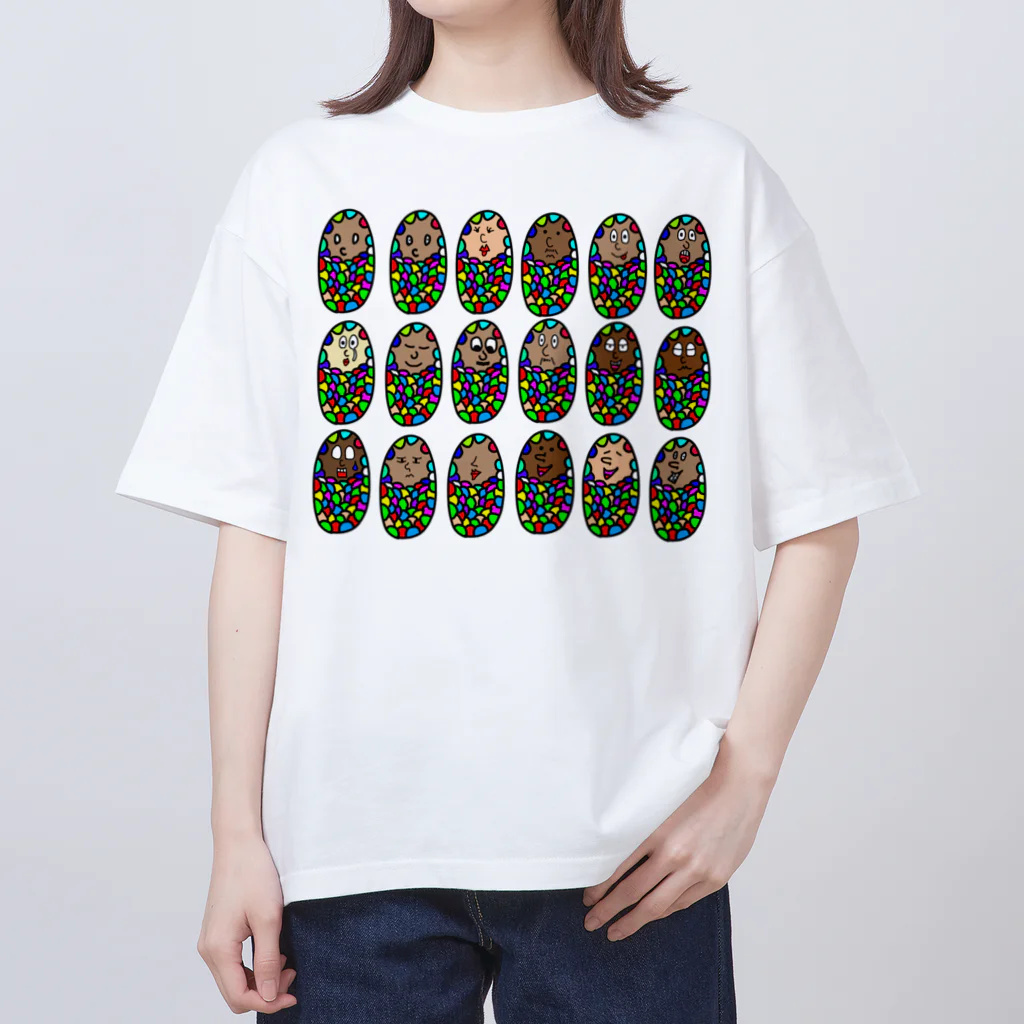 Talow Design のRainbow Minomushi Full Members オーバーサイズTシャツ