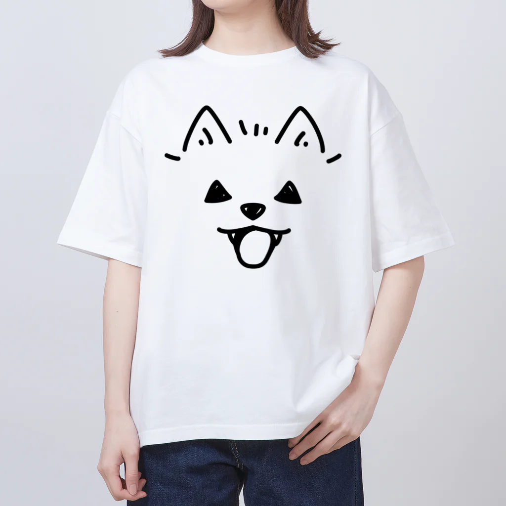 イラスト MONYAAT の近すぎるポメラニアン03　ハロウィン オーバーサイズTシャツ