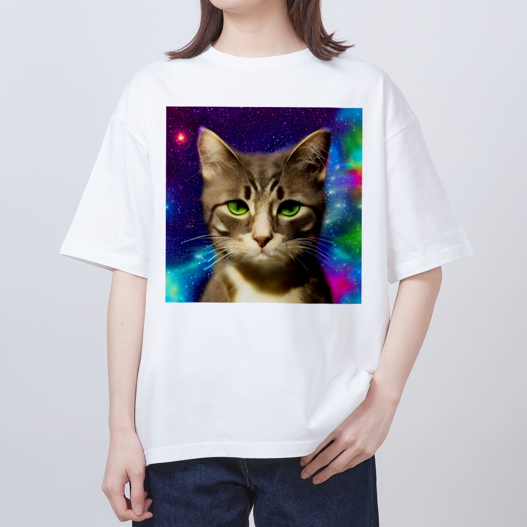 宇宙猫d Yagoroのオーバーサイズtシャツ通販 Suzuri スズリ