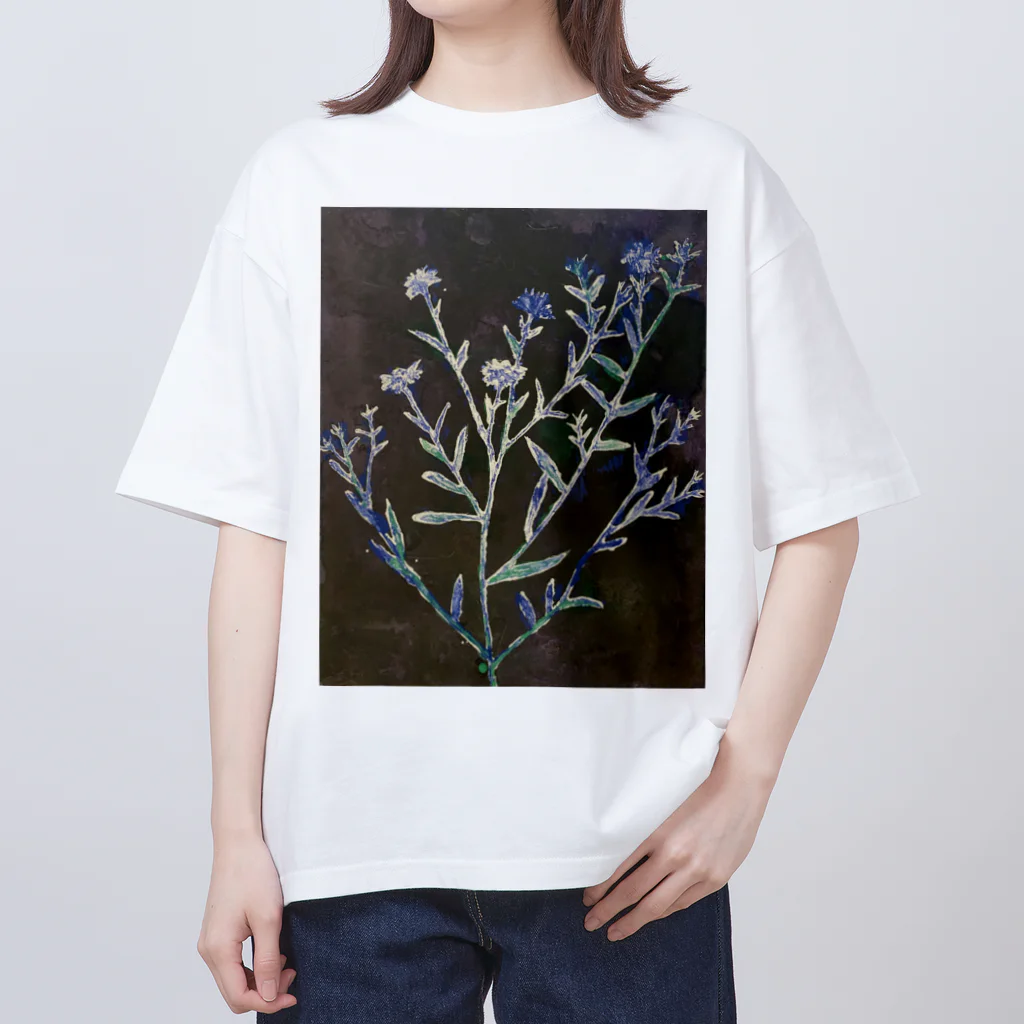 あおニャーマンの野菊 オーバーサイズTシャツ