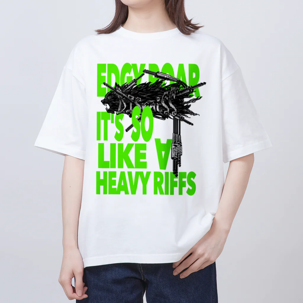 ONE PLUG DISordeRの''edgy roar it's so like a heavy riffs'' Oversized T-Shirt