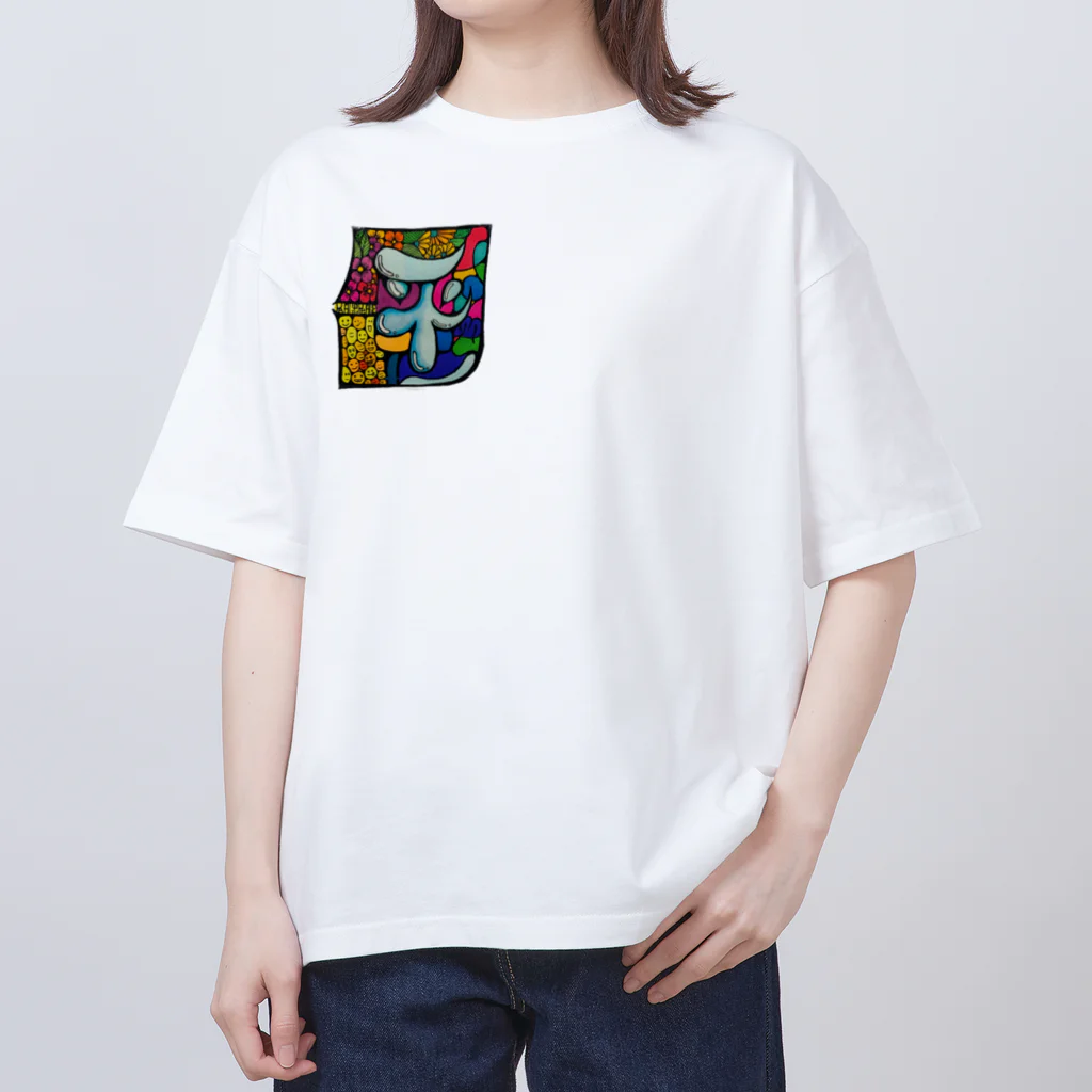 wiggdle works shopの平ワ Oversized T-Shirt