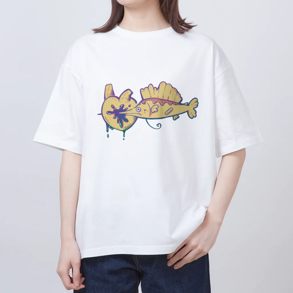 ウオノメのハートぶっ刺し♡カジキくん オーバーサイズTシャツ