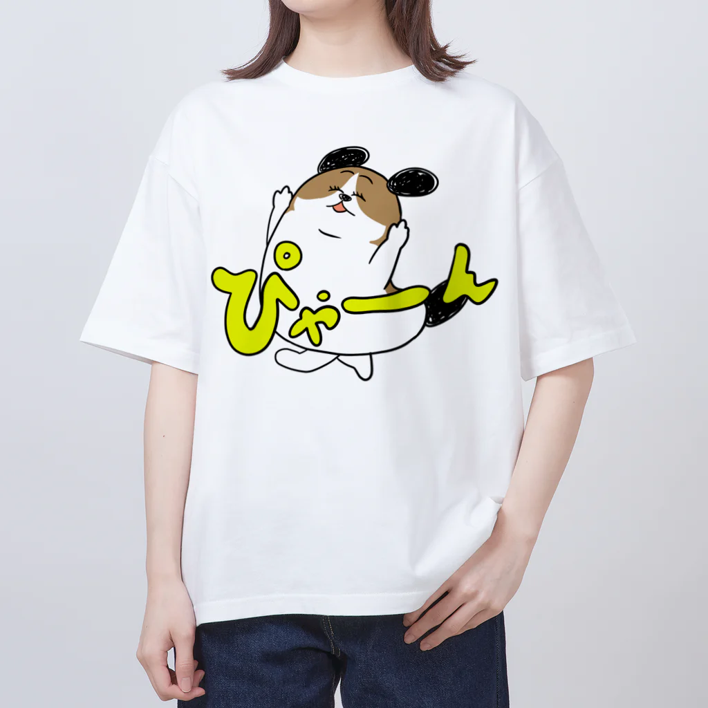 マツバラのもじゃまるぴゃーん Oversized T-Shirt