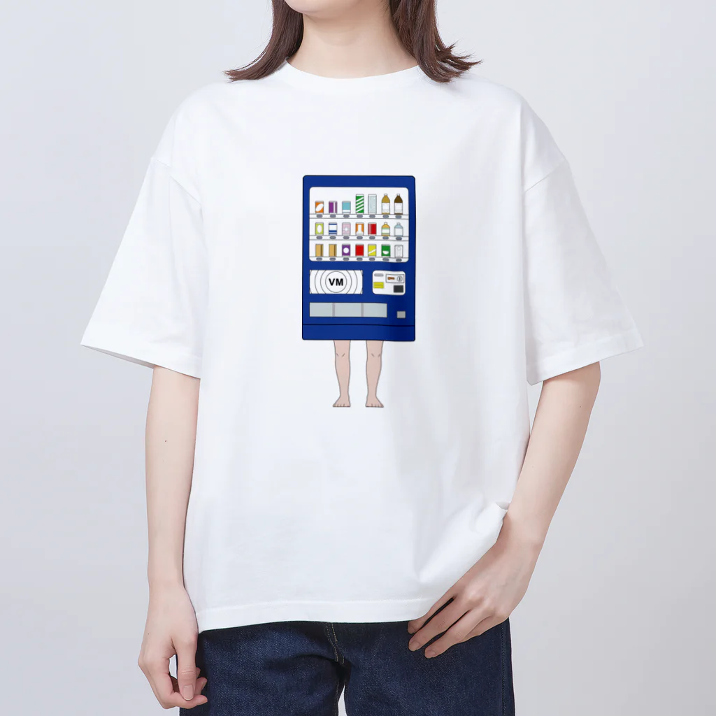 dougaseiseitokoroの足の生えた自動販売機 オーバーサイズTシャツ