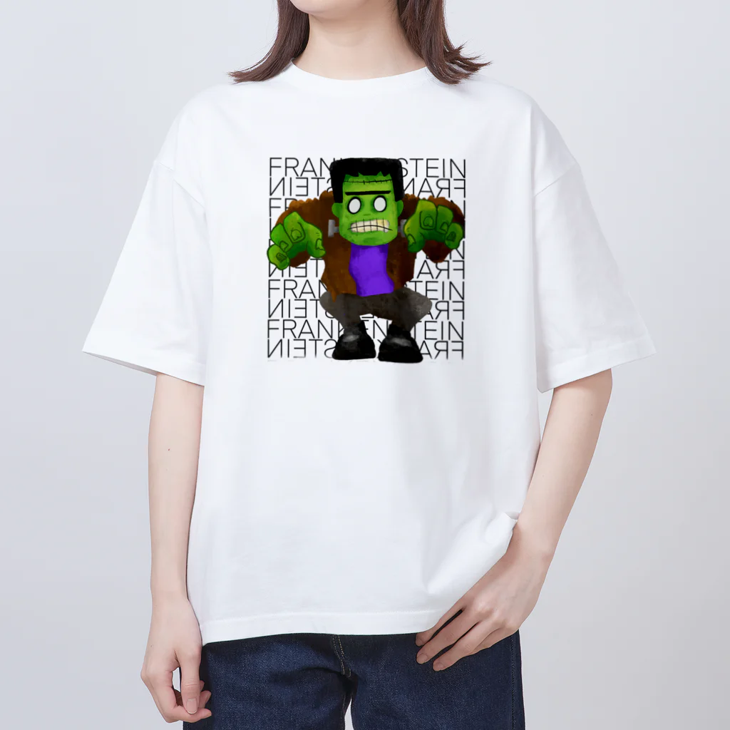 Hey! Kids KidsのHalloween Frankenstein Liam Fitzpatrick  Oversized T-Shirt