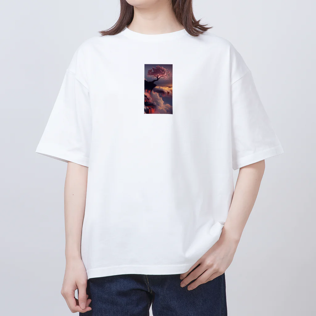 akamenoの桜 オーバーサイズTシャツ