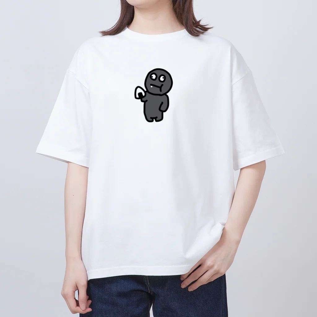 無銭飲食グッズの無銭くん（仮） Oversized T-Shirt