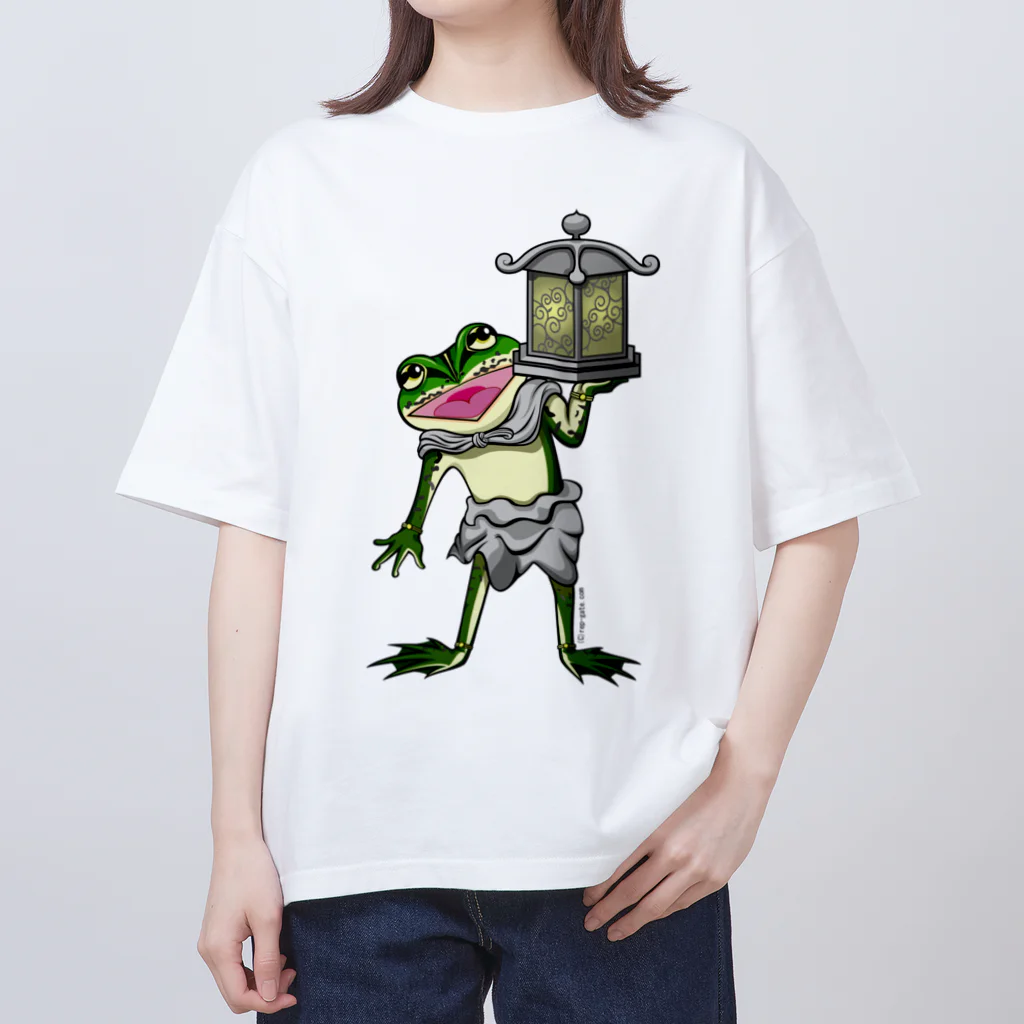 もむのふの爬虫類グッズやさんの天燈鬼トノサマガエルちゃん オーバーサイズTシャツ