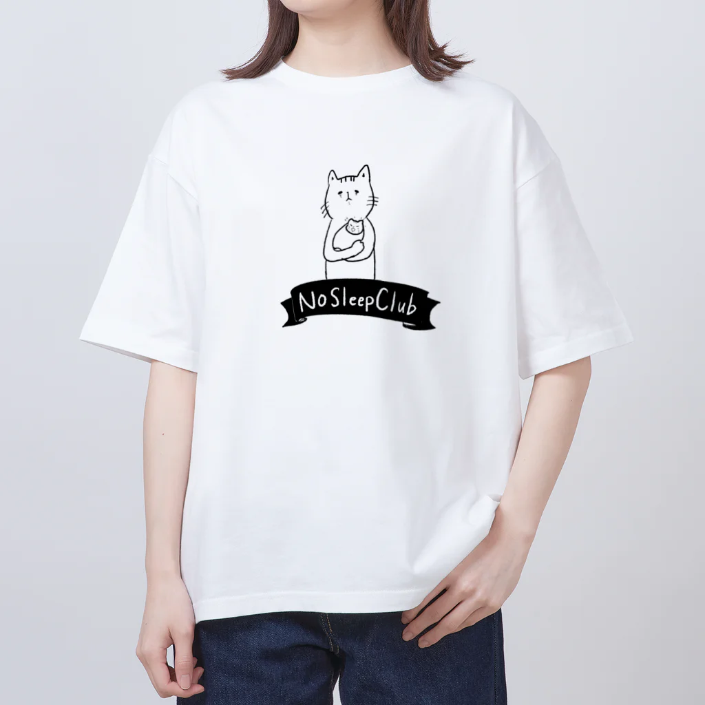 Studio SunriseのNo sleep club 猫 オーバーサイズTシャツ