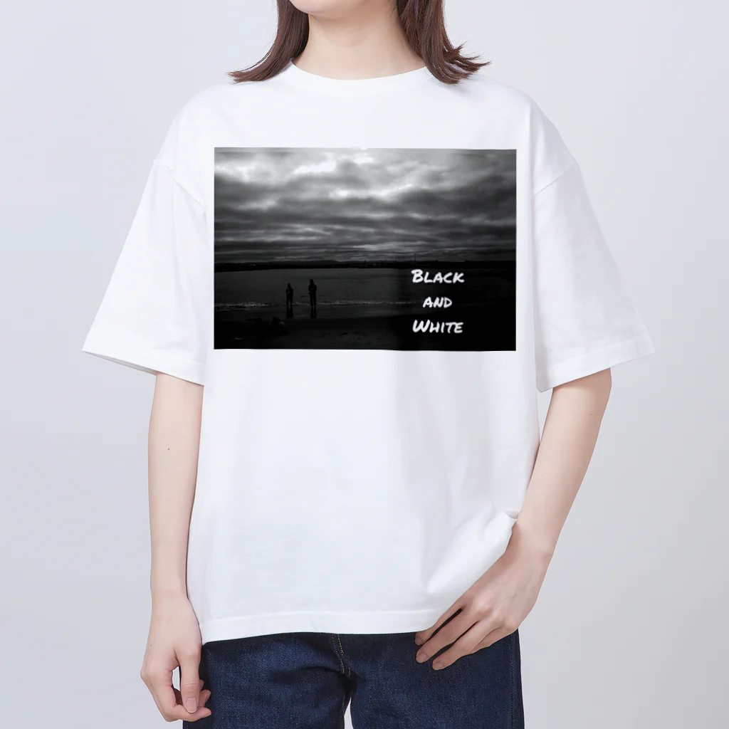 FILM CANERA FANのCloudy Sky and Ocean  オーバーサイズTシャツ