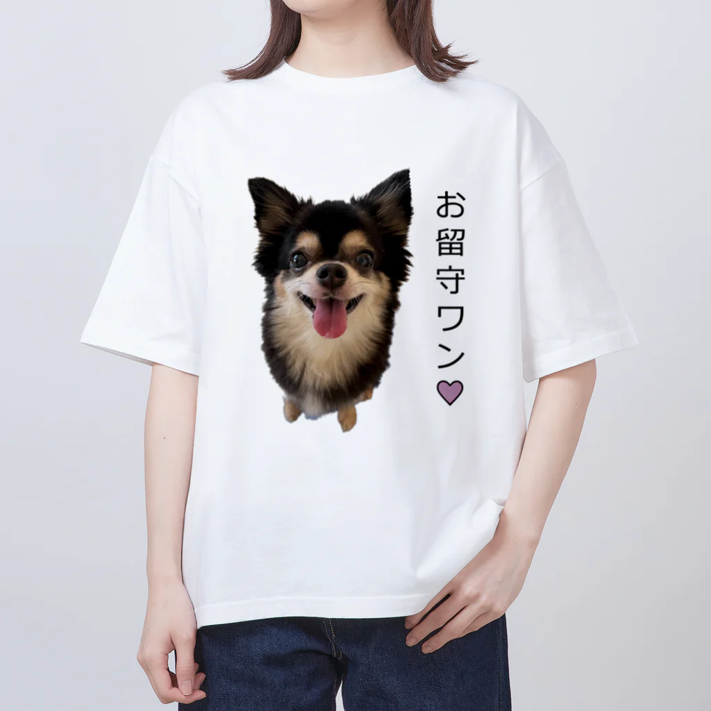 かいほう屋のお留守ワン！チワワちゃん オーバーサイズTシャツ