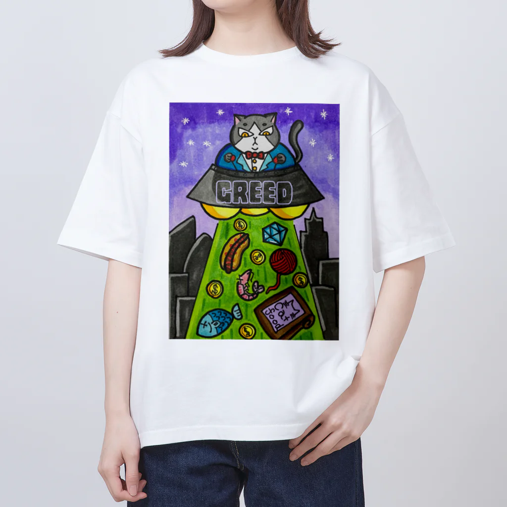 TAKOのUFOネコ Oversized T-Shirt