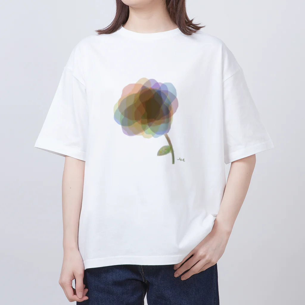 里のFLOWER Oversized T-Shirt