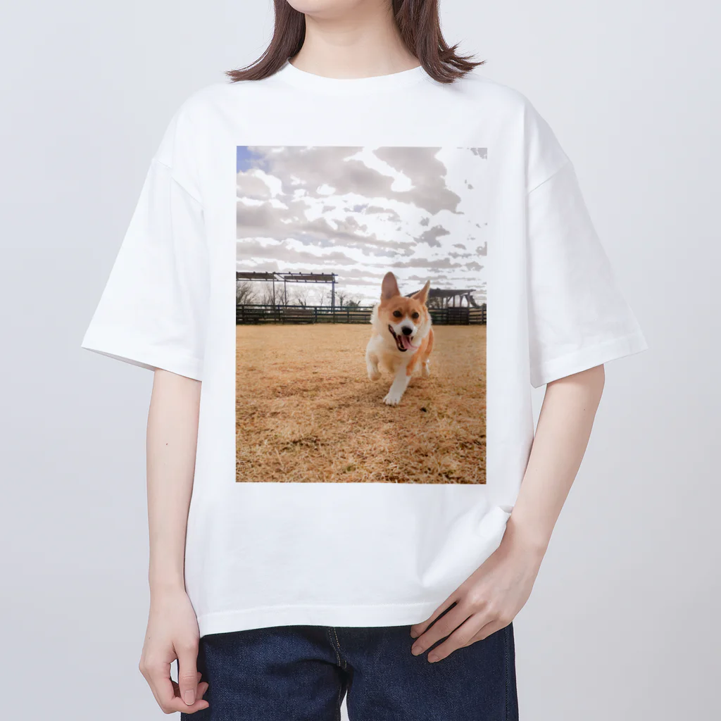 脚長コーギーの脚長コーギーむぎくん Oversized T-Shirt