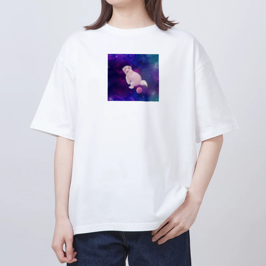 パワータイプの🦷の星生む犬 オーバーサイズTシャツ