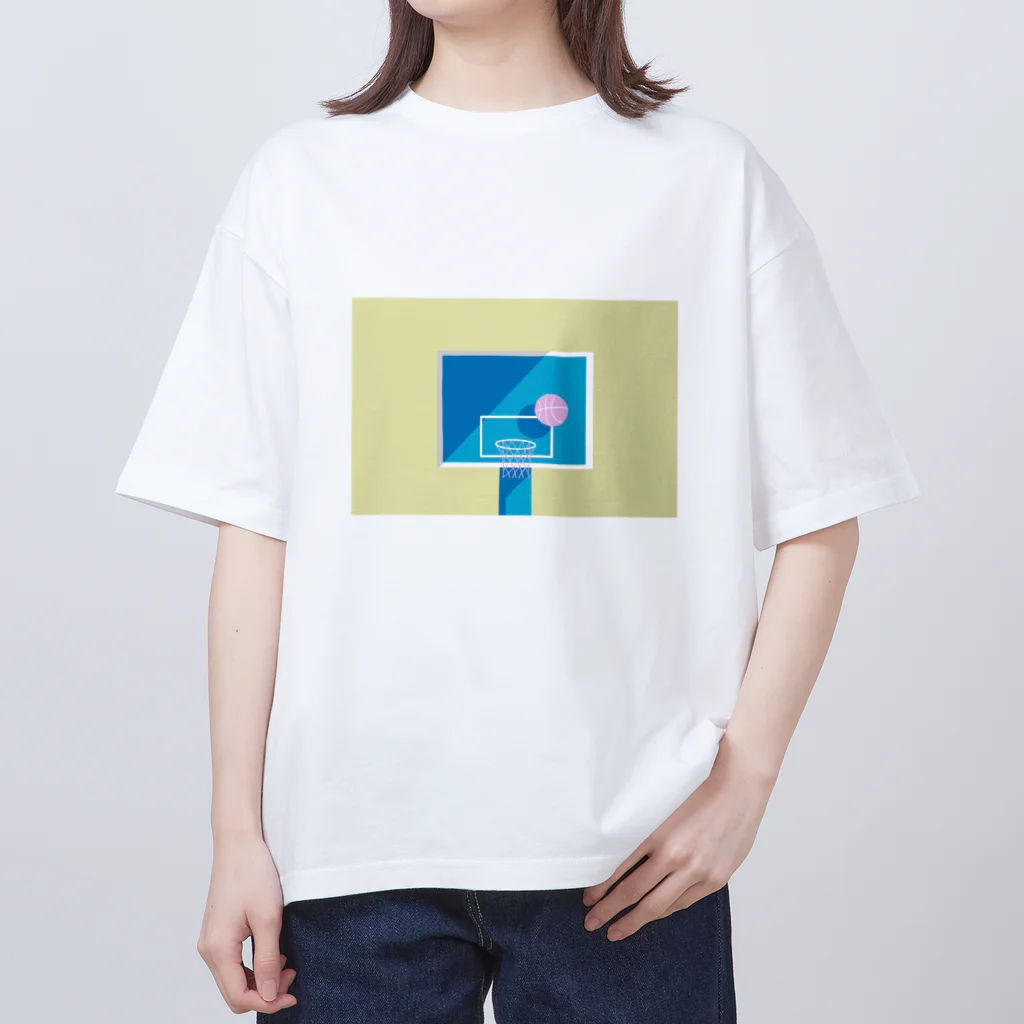 narumiのバスケットゴール　朝 オーバーサイズTシャツ