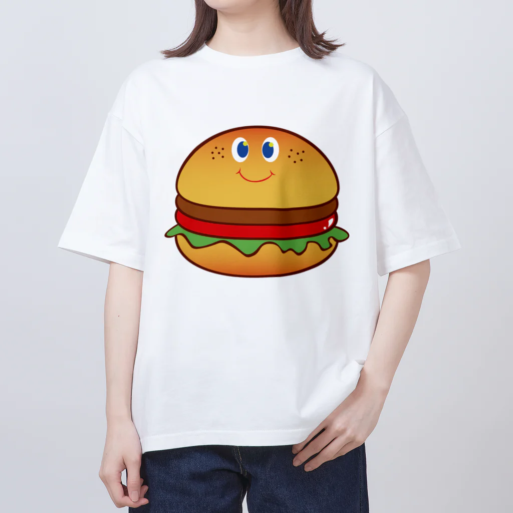 tanayoshiのニコニコバーガー オーバーサイズTシャツ