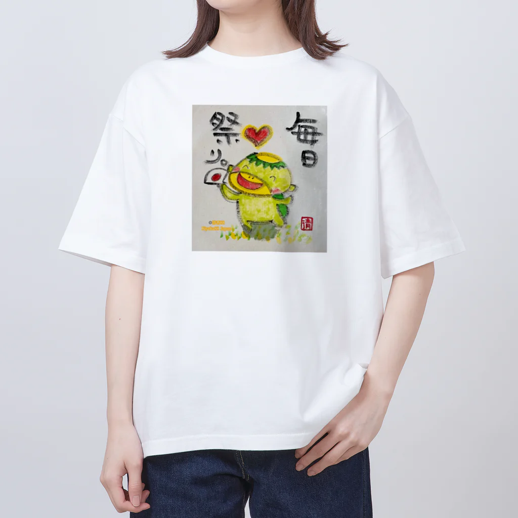 KIYOKA88WONDERLANDの毎日祭りカッパくん オーバーサイズTシャツ