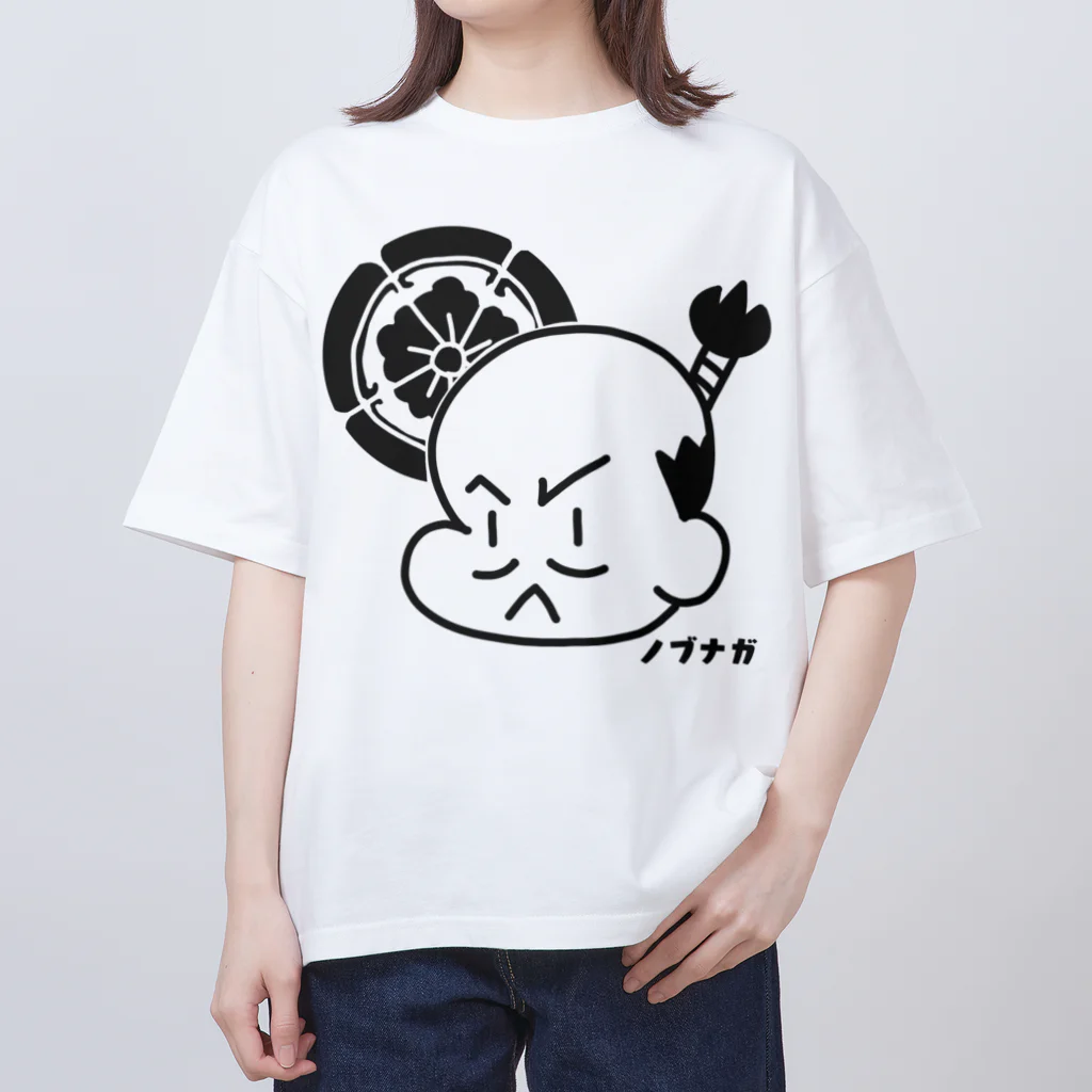 恣 -ホシイママ-のノブナガ（ゆる家紋） オーバーサイズTシャツ