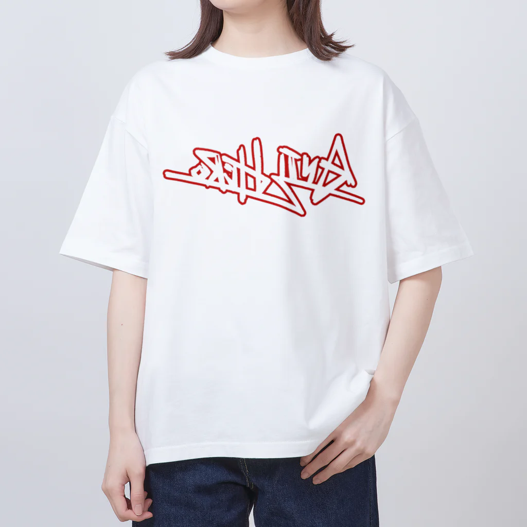 ヒロシオーバーダイブのOREH-ITNA/RED オーバーサイズTシャツ