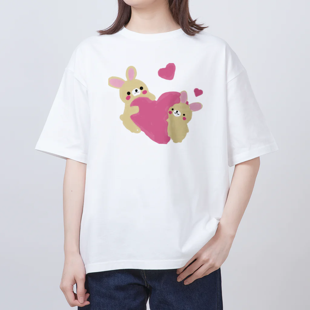 美女木小学校！のかわいいうさちゃん Oversized T-Shirt