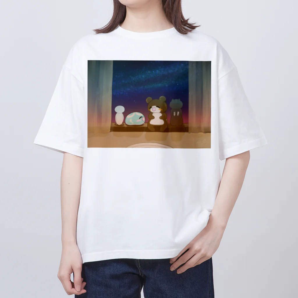 雪之丞ଳ⸒ ⸒の【くらげのくらー】窓際 オーバーサイズTシャツ