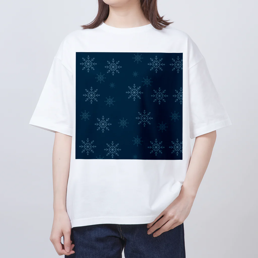 orange_honeyの雪の結晶8 オーバーサイズTシャツ