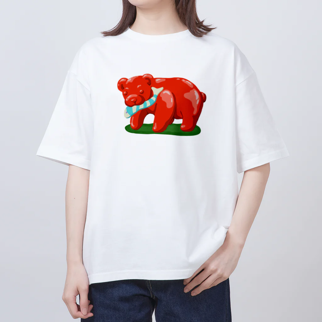 みけにっけ商店のグミベアーとお魚ちゃん Oversized T-Shirt