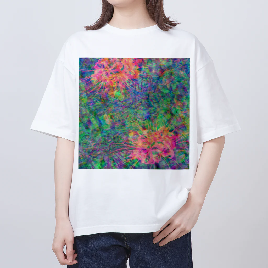 egg Artworks & the cocaine's pixの曼珠沙華 オーバーサイズTシャツ