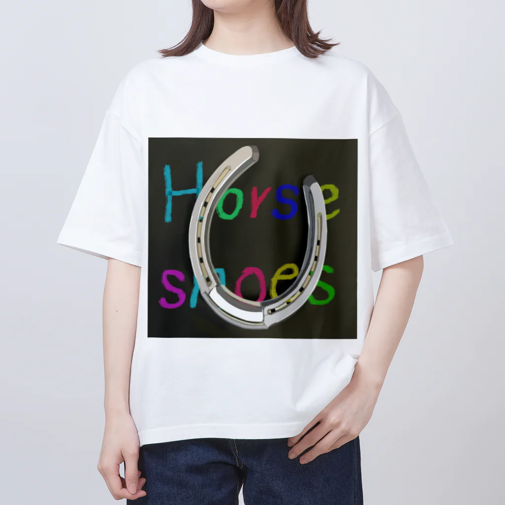 いちごDAIHUKUのHouseshoes（蹄鉄） Oversized T-Shirt