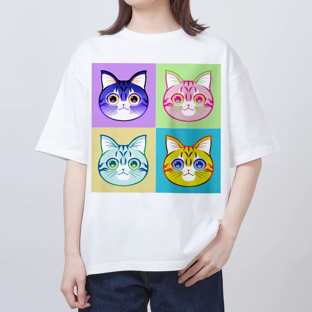 02のねこたち オーバーサイズTシャツ