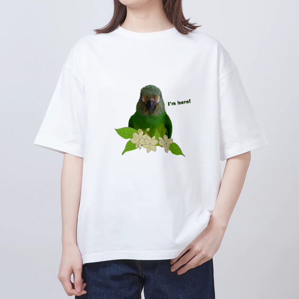 シモフリショップのシモフリインコはここだよ！ オーバーサイズTシャツ